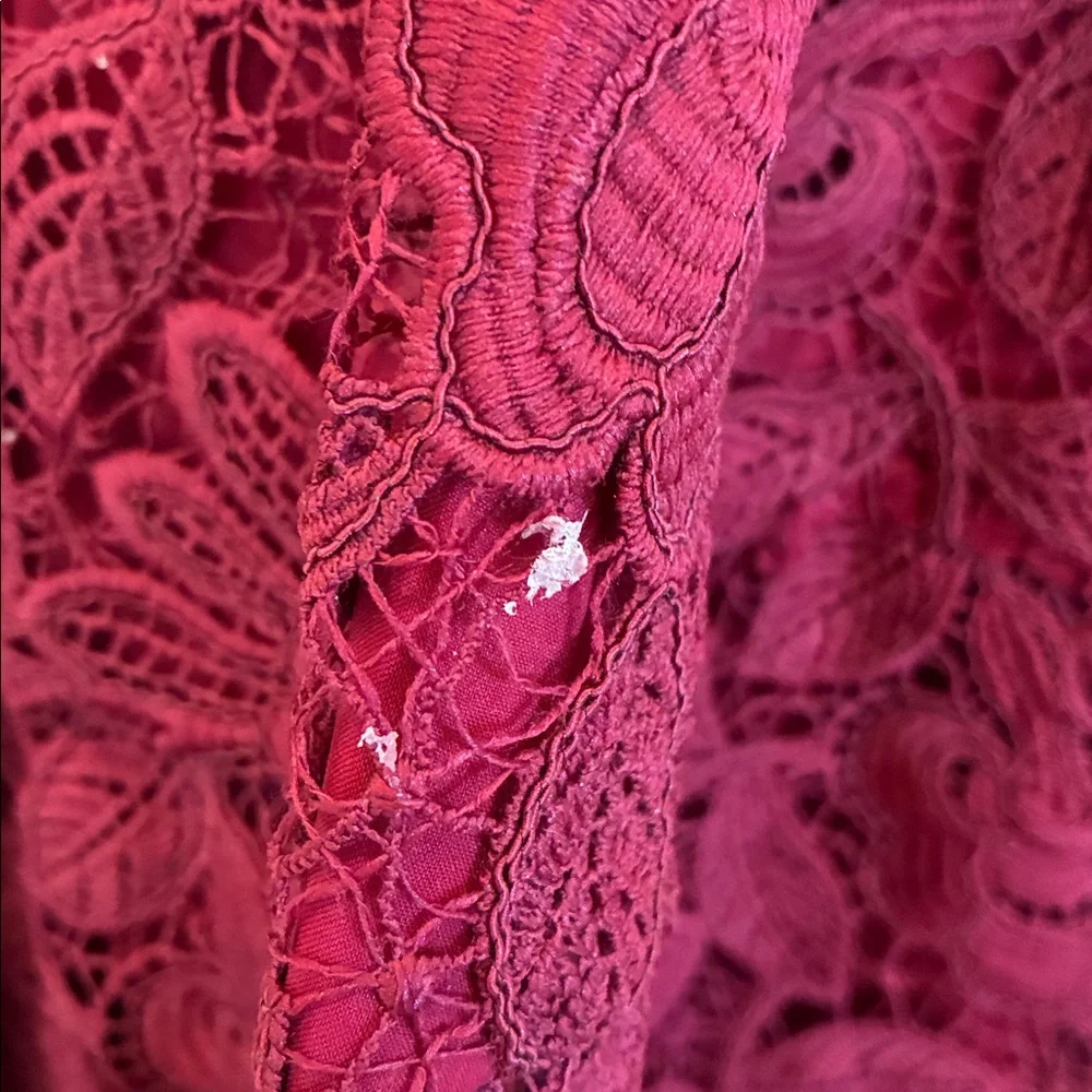 NICHOLAS red lace midi dress - Picture 12 of 12